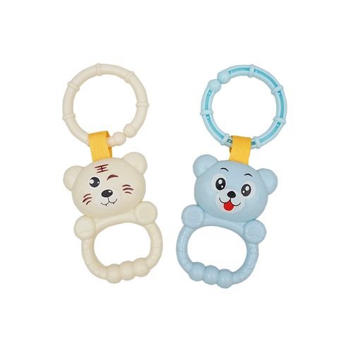 Teether Biru dan Krem