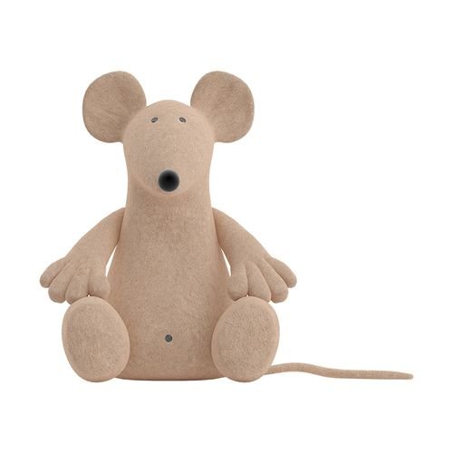 Boneka tikus lembut warna krem